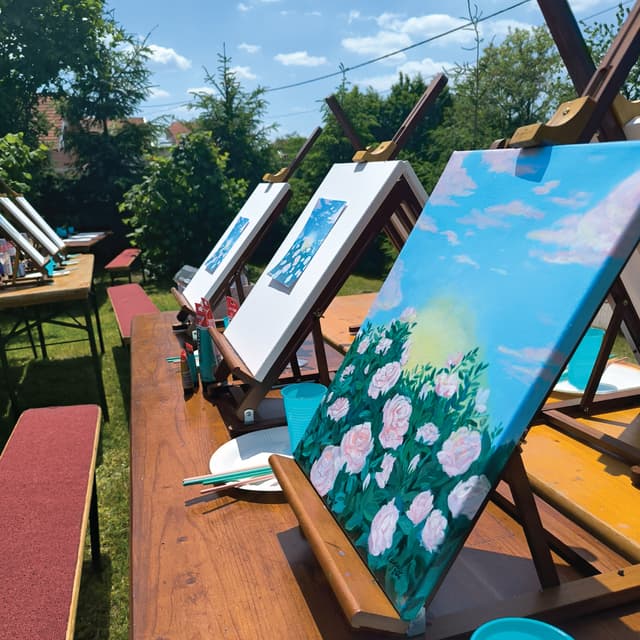 Rose, Paint & Wine Radionica